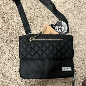 Steve Madden Black Brand New Crossbody Bag